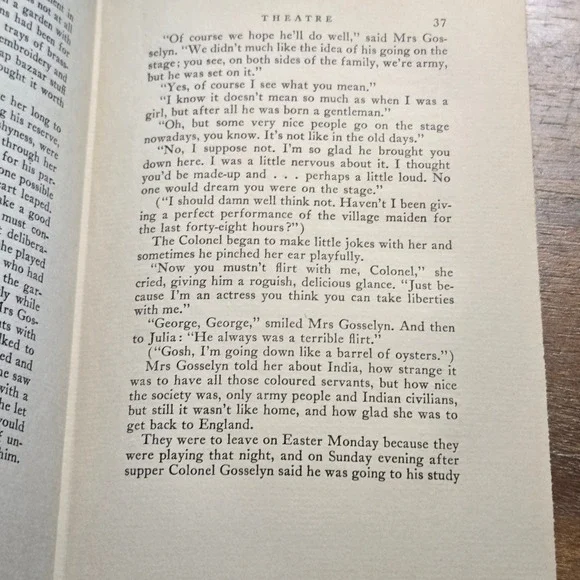 Doubleday Theatre W. Somerset Maugham Book 1st Ed 1937 Gilt Spine - Picture 7 of 9